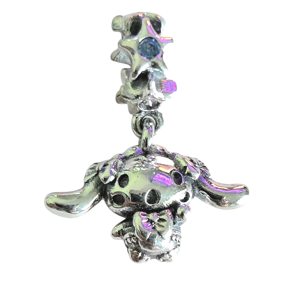 LINX DISCONTINUED Sterling Silver Cinnamoroll Hello Kitty Dangle Bracelet Charm